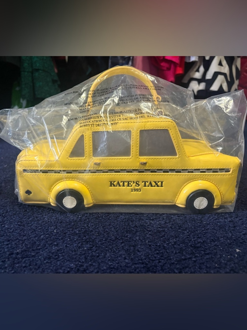 kate spade Yellow 'Kate's Taxi' handbag
